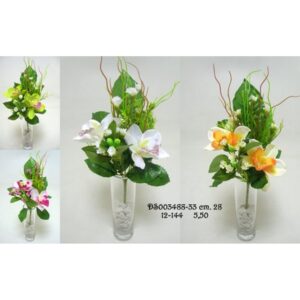 12 PZ. FRONTALE CYMBIDIUM/MINI CARNATION X6 CM 28 assortito (Cod. 41059-01)