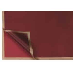 12 PZ. FOGLI MAT. SQUARE 50MY 58X58 CM  rosso (Cod. 41069-03)
