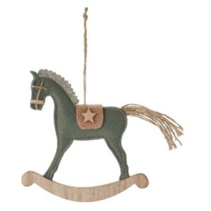 PENDENTE CAVALLO DONDOLO 15 CM verde (Cod. 40694-01)