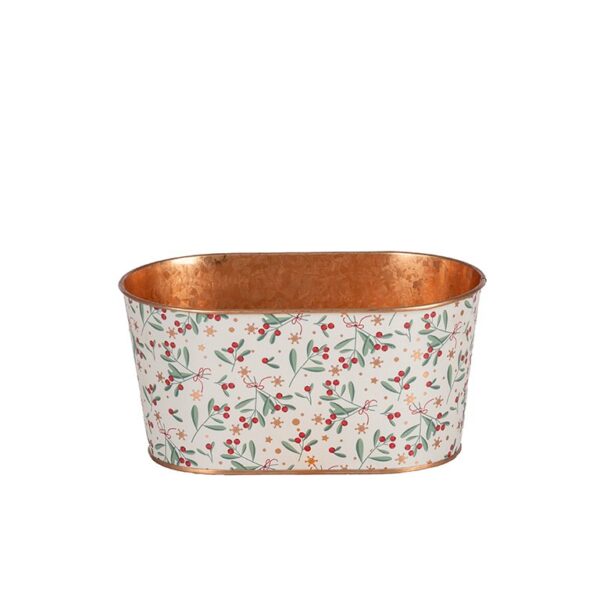 VASCHETTA METALLO PUNGITOPO 19X11,5 H9,5 CM bianco (Cod. 40865-01)