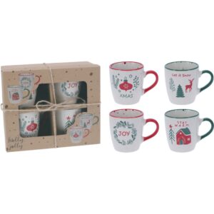 SET 4 TAZZA NATALIZIA 200 ML assortite (Cod. 40707-01)
