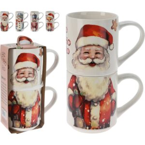 SET 2 PZ. TAZZA NATALIZIA 265 ML soggetto-casuale (Cod. 40711-01)