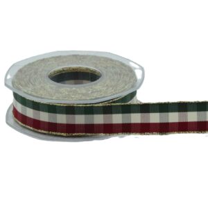 NASTRO SCOZZESE 15 MT 25 MM verde-rosso (Cod. 40248-02)