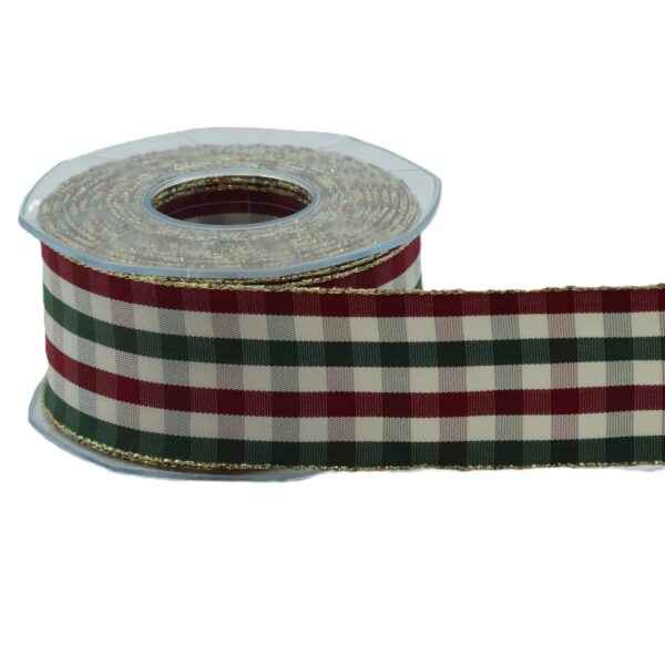 NASTRO SCOZZESE 15 MT 65 MM verde-rosso (Cod. 40248-01)
