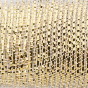 BOBINA DECO FILO A RETE 52 CM X 10 YARD oro (Cod. 40867-01)