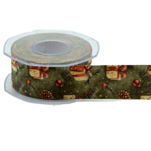 NASTRO RASO SETA STAMPA DIGITALE 40 MM 25 MT verde (Cod. 40246-02)