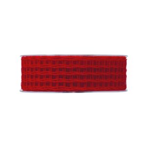 NASTRO RETE LUCE MM40 MT20 rosso-07 (Cod. 1479-06)
