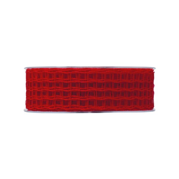 NASTRO RETE LUCE MM40 MT20 rosso-07 (Cod. 1479-06)