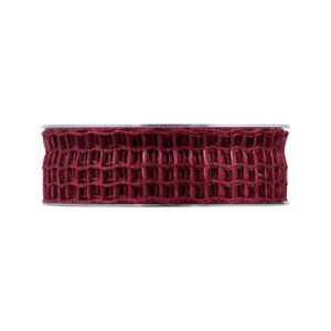 NASTRO RETE LUCE MM40 MT20 bordeaux-14 (Cod. 1479-12)