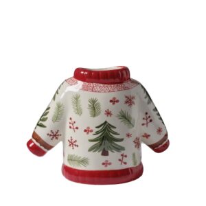 VASO MAGLIONE 16X9X14,8 CM bianco (Cod. 41170-02)