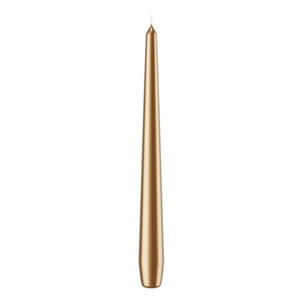 SET 6 CANDELE CONICHE H30 D2,5 CM oro (Cod. 41141-01)