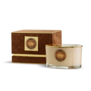 CANDELA VEGA 100% CERA VEGETALE "LE STELLE" 400GR eucalipto--sandalo (Cod. 41257-02)