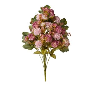 MAZZO FRONTALE ZINNIE X14 50 CM rosa-antico (Cod. 41232-01)