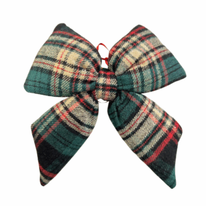 FIOCCO TESSUTO TARTAN DA APPENDERE 19X18 CM verde-scuro (Cod. 41202-02)