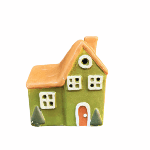 CASETTA IN TERRACOTTA 12,5X6,5 H14,2 CM verde (Cod. 41271-02)
