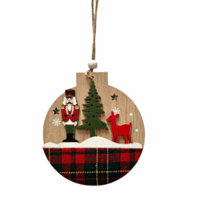 DECORO NATALIZIO DA APPENDERE D12 CM  (Cod. 40722-01)