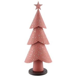 ALBERO DI METALLO CON BASE 26X16X60 CM rosa (Cod. 41079-01)