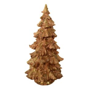 VG. ALBERO RESINA GLITTER  D24 H46 CM rosso (Cod. 41219-01)