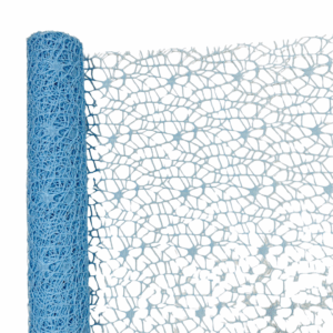 RETINA POLYCOTTON "SPIDER" DECOR MESH CM 48x5MT azzurro (Cod. 19632-06)