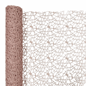 RETINA POLYCOTTON "SPIDER" DECOR MESH CM 48x5MT cipria (Cod. 19632-18)
