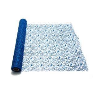 RETINA POLYCOTTON "SPIDER" DECOR MESH CM 48x5MT blu-scuro (Cod. 19632-29)