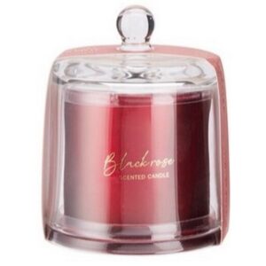 VASO VETRO CON CANDELA 9X8 CM rosso (Cod. 41110-01)
