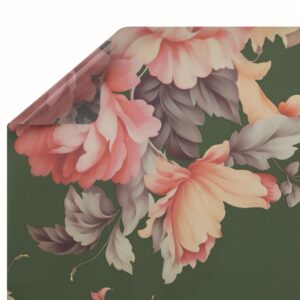 BOBINA AUTUMN GARDEN CON STAMPA 1X25MT 35MY verde (Cod. 41100-02)