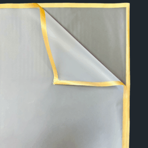 12 PZ. FOGLI MAT. SQUARE 50MY 58X58 CM  neutro---oro (Cod. 41069-01)