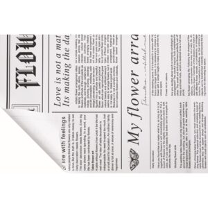 12 PZ. FOGLI FLOWER JOURNAL 60MY 58X58 CM  bianco (Cod. 41068-01)