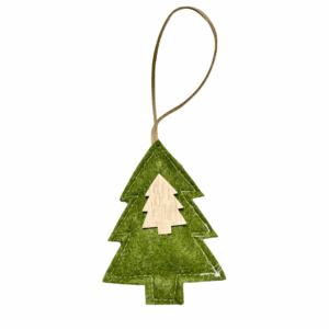 DECORO ALBERO DA APPENDERE H12 CM verde (Cod. 41128-02)