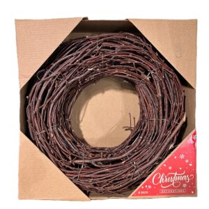CORONA RAMI DI SALICE D30 CM scuro (Cod. 40715-04)