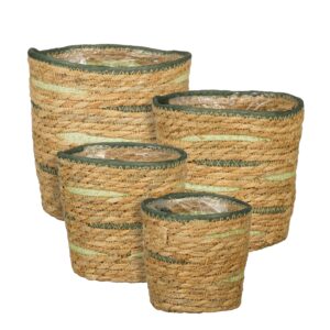 SET 4 PZ. CESTO RACHEL D12-D14-D16-D18 CM verde (Cod. 41364-01)