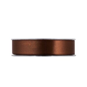 NASTRO DOPPIO RASO ECONOMICO MM25 X 50MT  marrone-23 (Cod. 39339-37)