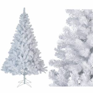 ALBERO DI NATALE BIANCO IMPERIAL H180 D117CM  (Cod. 39124-01)