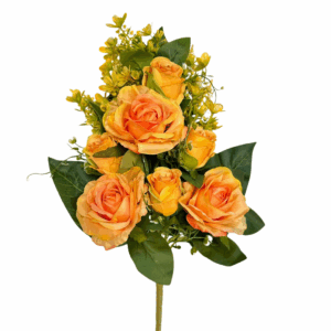 FRONTALE ROSE X12 48 CM arancione (Cod. 41465-02)