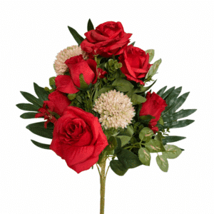 FRONTALE ROSE E PON PON rosso (Cod. 41466-01)