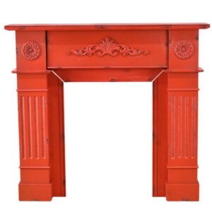 CAMINETTO LEGNO 100X19X90 CM VB. rosso (Cod. 41433-01)