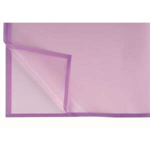 SET 12 PZ. FOGLI OPALIN CM 58X58 BORDO COLORATO lilla (Cod. 38341-10)