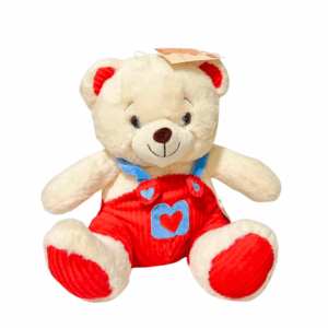 ORSO CON SALOPETTE 25 CM crema (Cod. 41477-01)