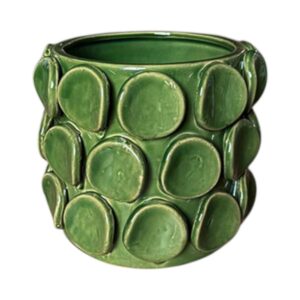 MIRATRADE VASO DECO CERAMICA ORBIS D17 H14,5 verde (Cod. 41524-01)
