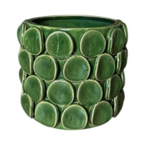 MIRATRADE VASO DECO CERAMICA ORBIS D19 H17 CM verde (Cod. 41525-01)