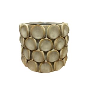 MIRATRADE VASO DECO CERAMICA ORBIS D17 H14,5 crema (Cod. 41524-02)