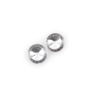 SET 1000 PZ. STRASS EFFETTO DIAMANTE  D1,2 CM argento (Cod. 41548-01)