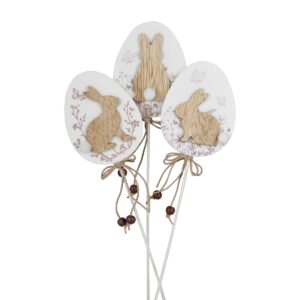 SET 9 PZ. PICK CONIGLI PASQUA H28 CM  (Cod. 41569-01)