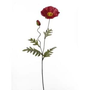 RAMO PAPAVERO X2 H70 CM rosso (Cod. 41696-01)