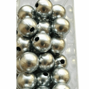 BOX 144 PZ. PERLE ORNAMENTALI MM8 argento (Cod. 1544-01)