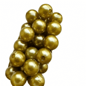 BOX 120 PZ. PERLE ORNAMENTALI MM10 oro (Cod. 11864-01)