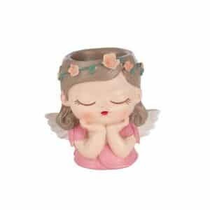 VASO BUSTO ANGIOLETTO 10,5X5,5 H10 CM rosa (Cod. 41638-01)