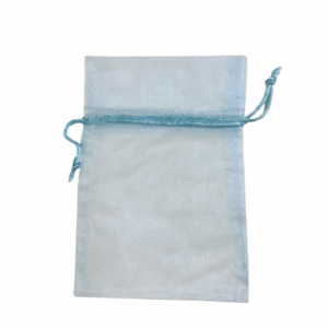 CONF. 10 PZ. BUSTA ORGANZA H17X12 CM azzurro (Cod. 4775-03)