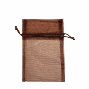 CONF. 10 PZ. BUSTA ORGANZA H17X12 CM marrone (Cod. 4775-09)